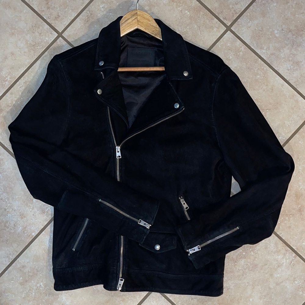 All Saints Suede Leather Jacket